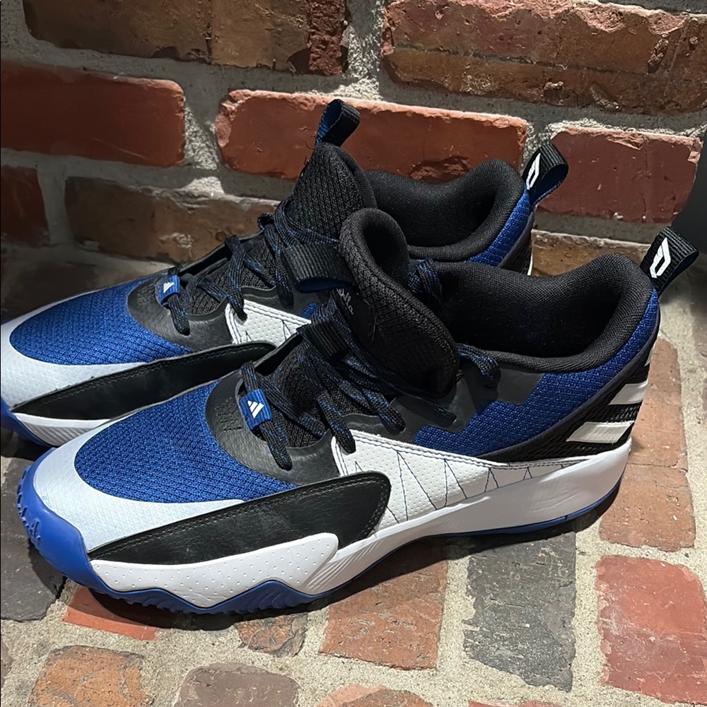 Blue and Black Athletic Sneakers Adidas